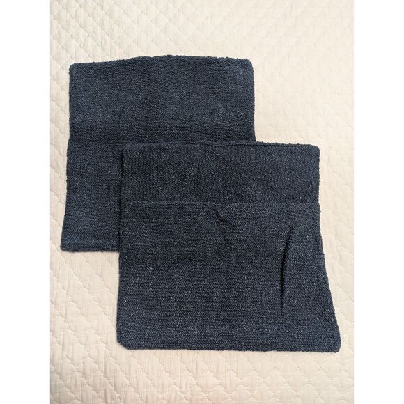 💙 FUTEI Boucle Decorative Pillow Covers – Set of 2, 16x16" – Haze Blue - Picture 4 of 7